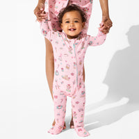 Candy Cane Lane Bamboo Convertible Footie