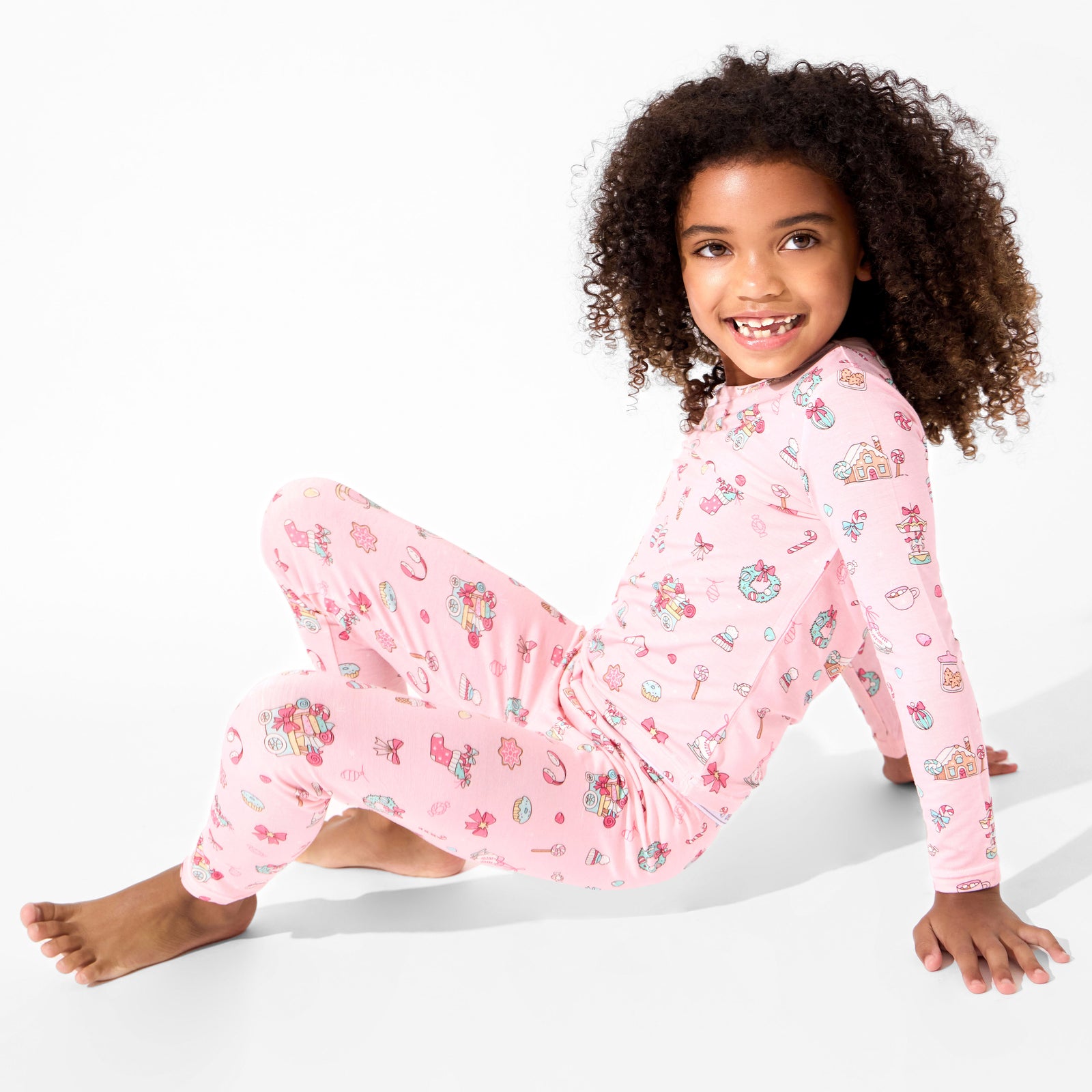 Candy Cane Lane Bamboo Kids Pajamas