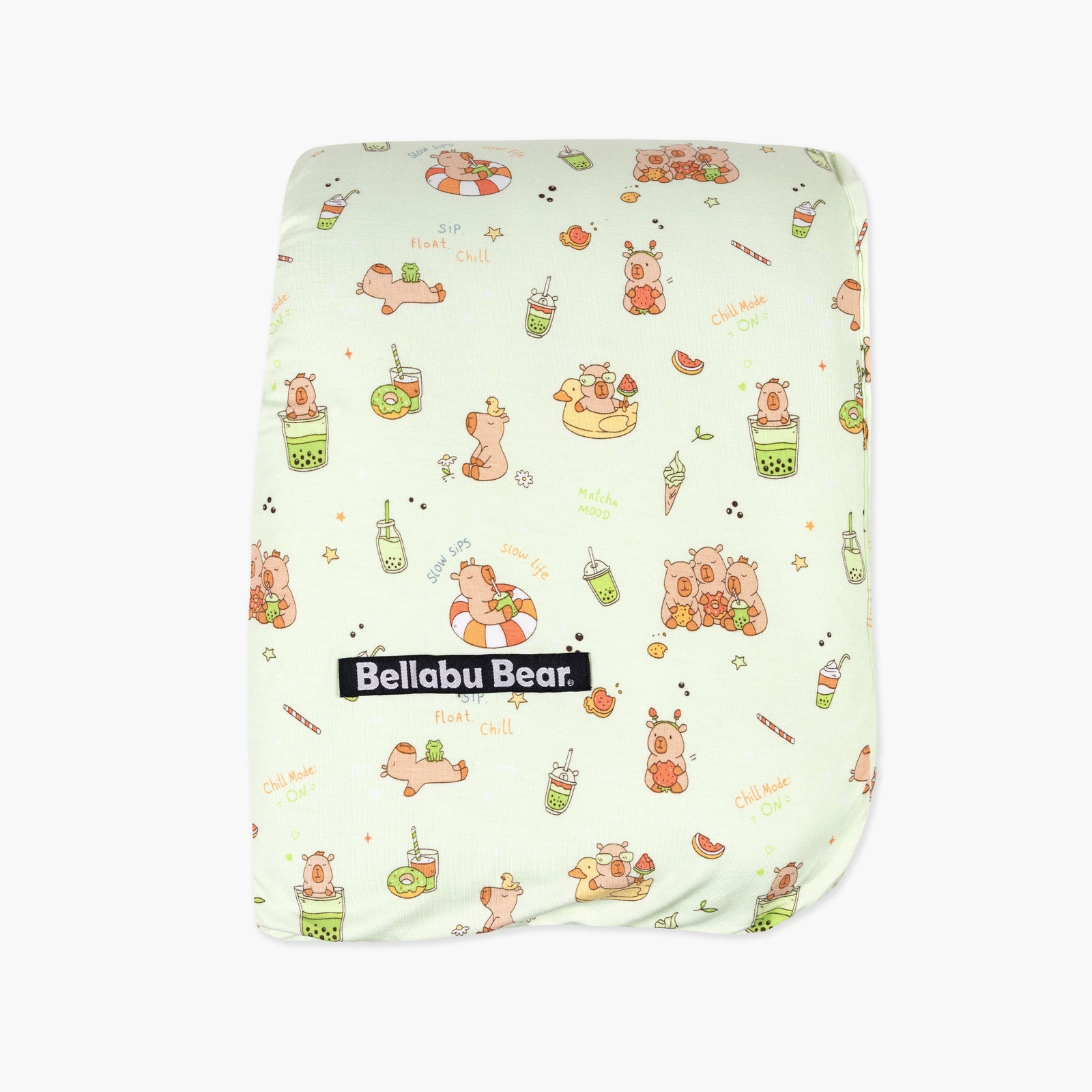 Capybara Boba Bamboo Sherpa Blanket