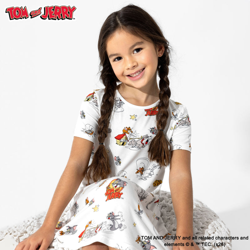 Tom & Jerry: Classic Bamboo Girls' Short Sleeve Dress