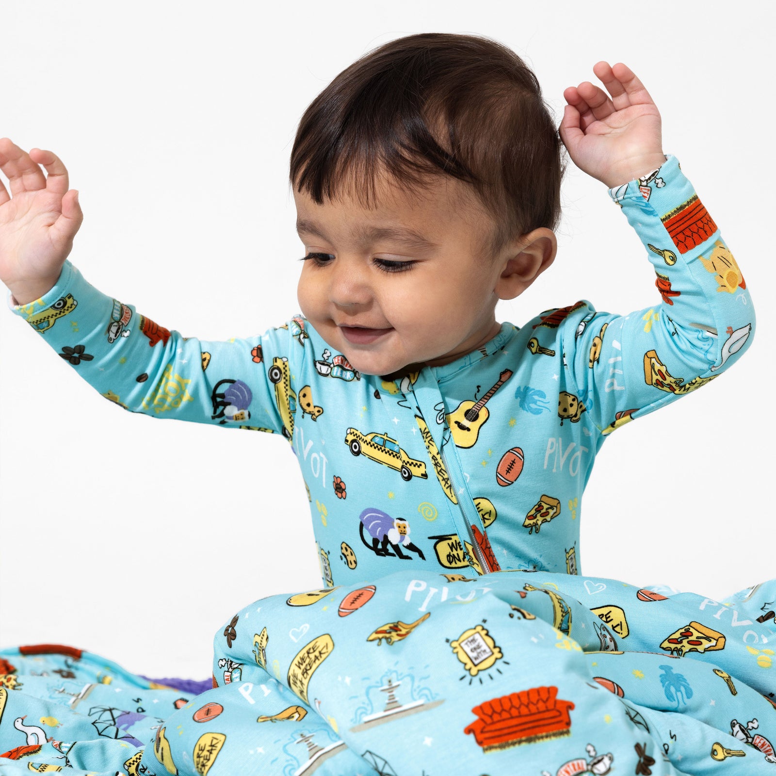 FRIENDS™: Central Perk Bamboo Convertible Footie