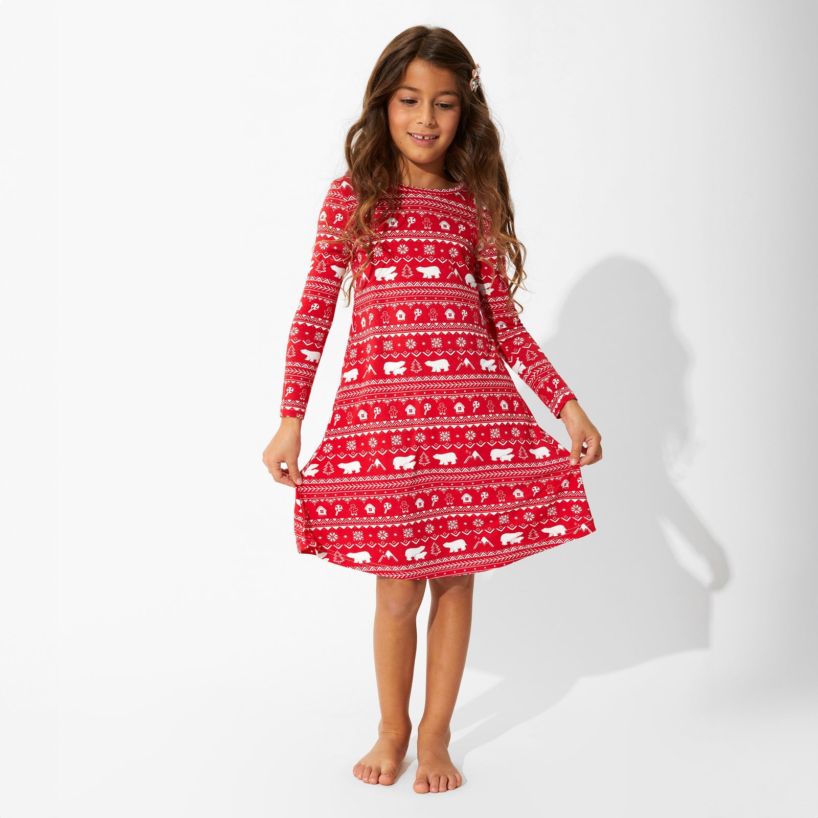 Evergreen Holiday Bamboo Girls' Dresses Bundle Festive & Cozy Styles - Bellabu Bear Evergreen Holiday Bamboo Girls' Dresses Bundle Festive & Cozy Styles - Bellabu Bear