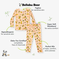 Pounce In Paradise Cheetah Bamboo Kids Pajamas