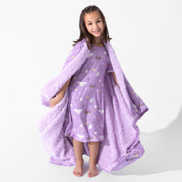 Hedwig's Magical Mail Bamboo Sherpa Blanket