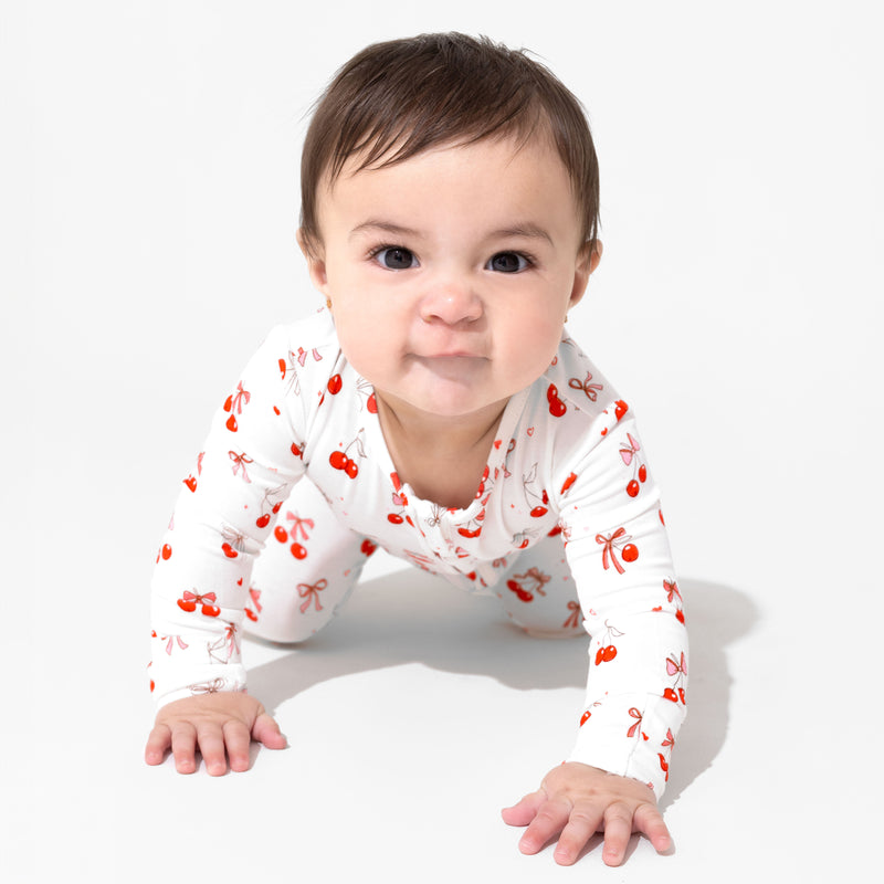 Cherry On Top Bamboo Convertible Footie