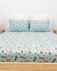 Minecraft: Chicken Jockey Bamboo Bed Sheet Set