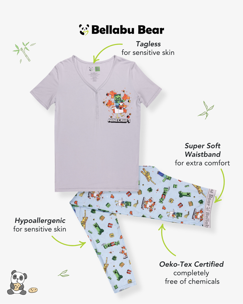 Minecraft: Chicken Jockey Bamboo Women's Pajama Set
