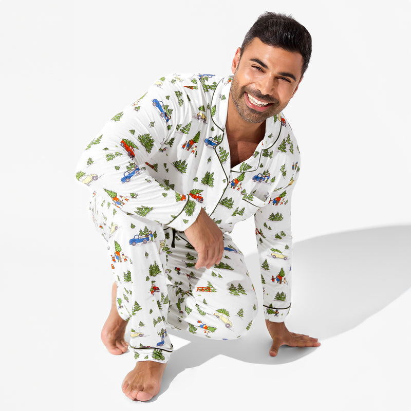 Christmas Tree Farm Bamboo Men's Pajama Set