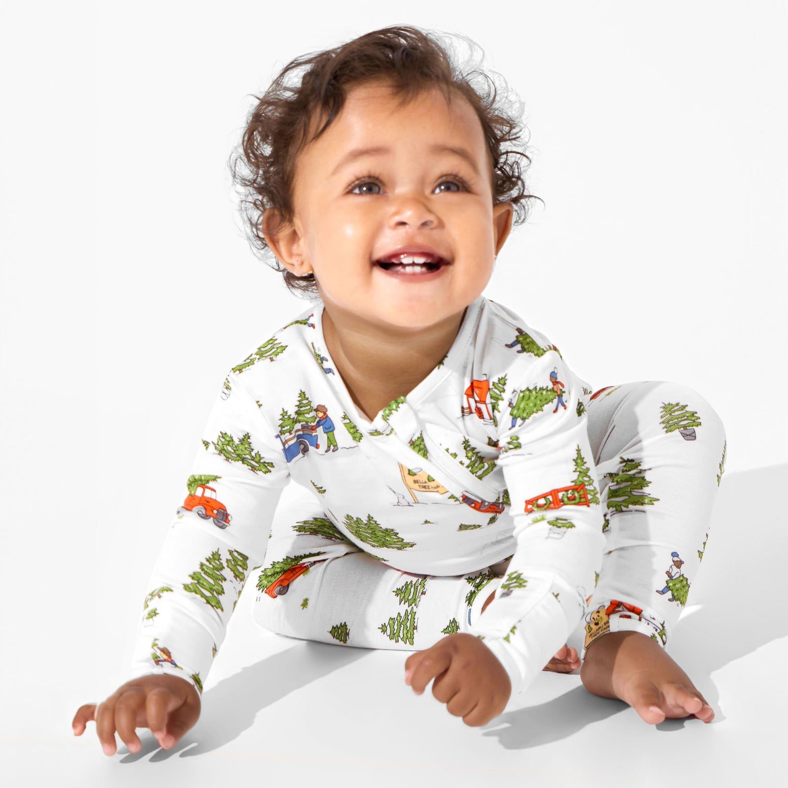 Christmas Tree Farm Bamboo Convertible Footie