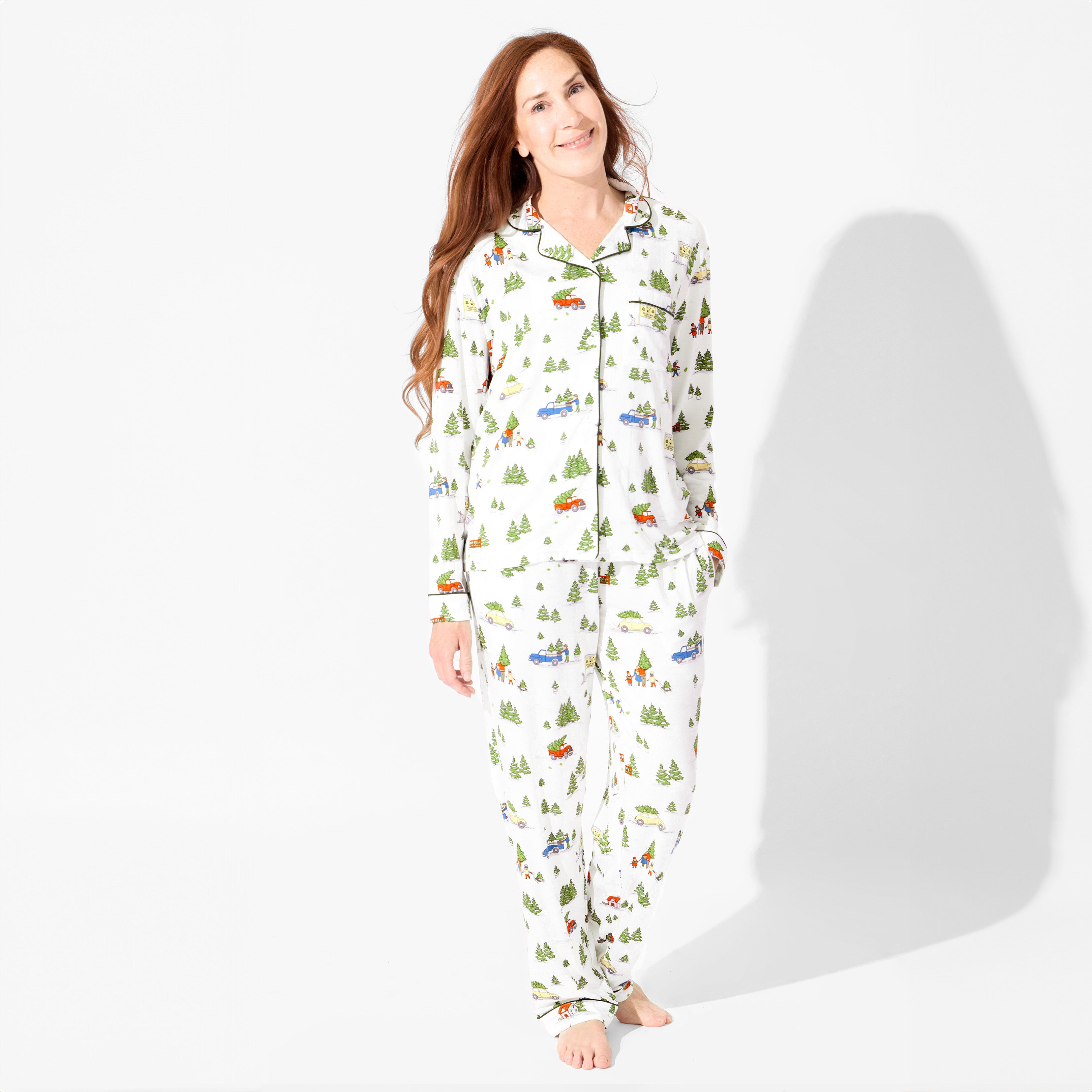 Christmas Tree Farm Bamboo Women's Pajama Set – Cozy Holiday