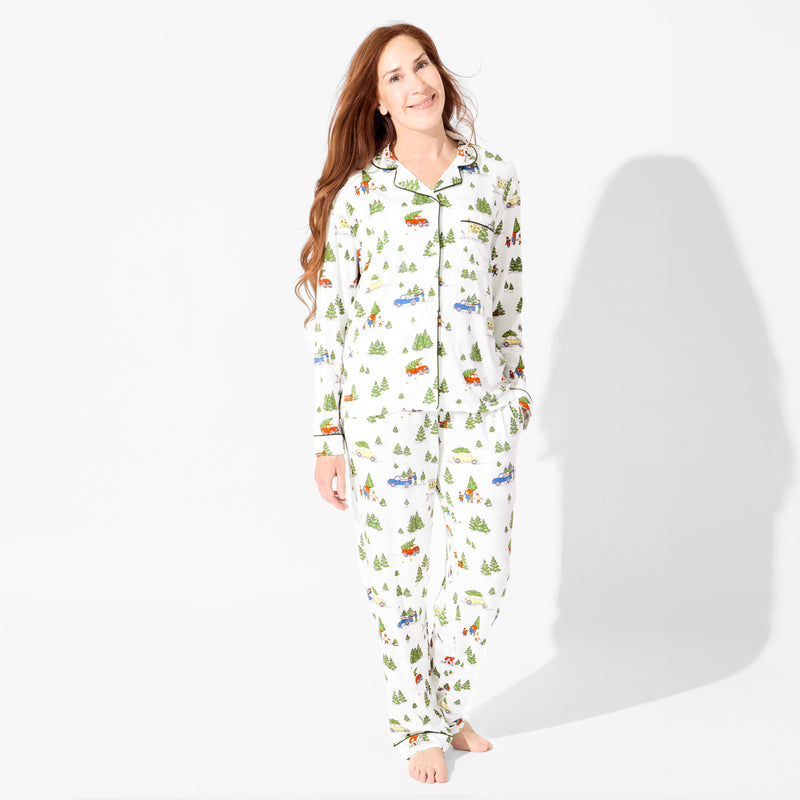 Christmas Tree Farm Bamboo Women's Pajama Set