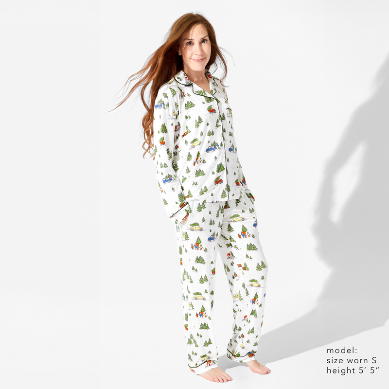 Christmas Tree Farm Bamboo Women's Pajama Set