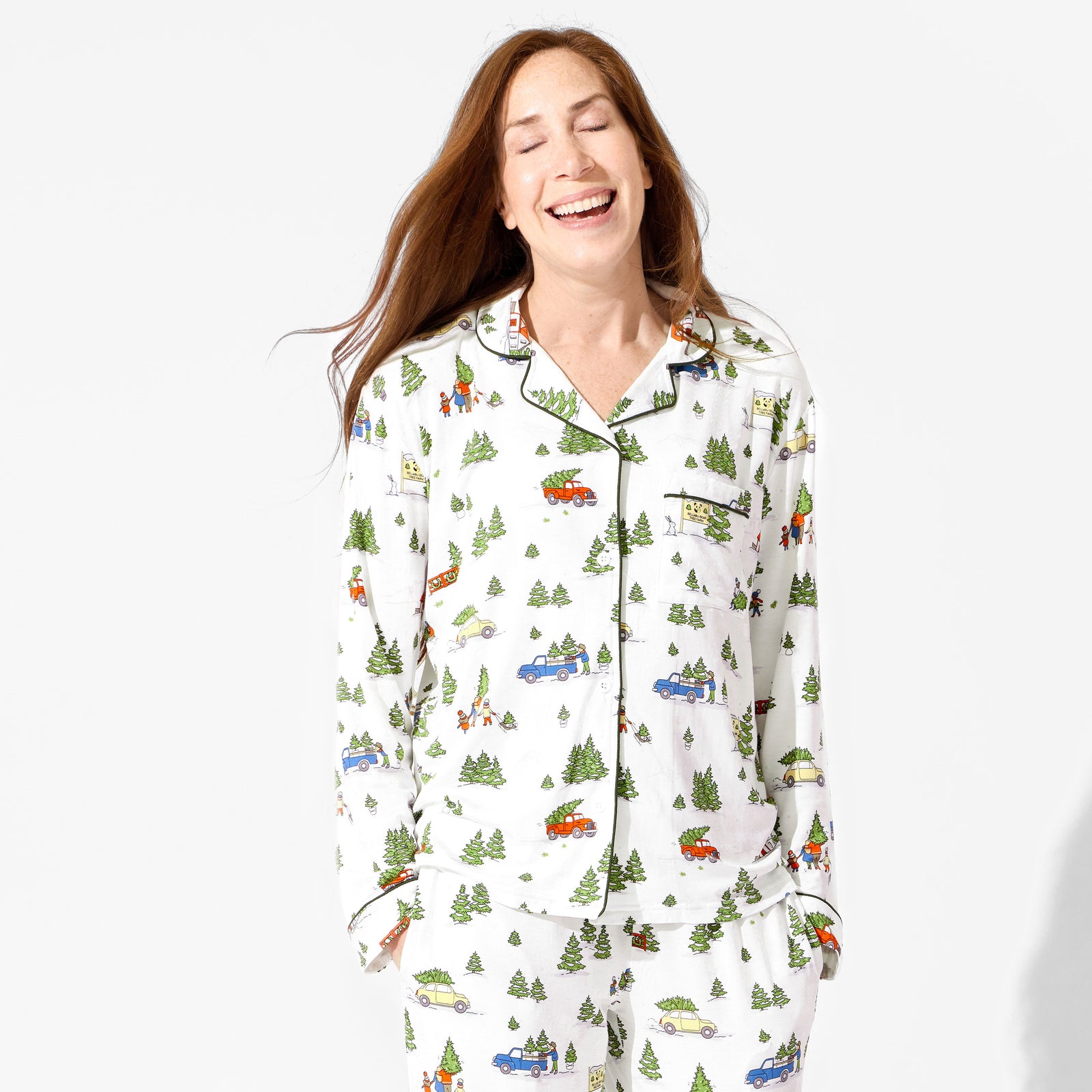Christmas Tree Farm Bamboo Women's Pajama Set