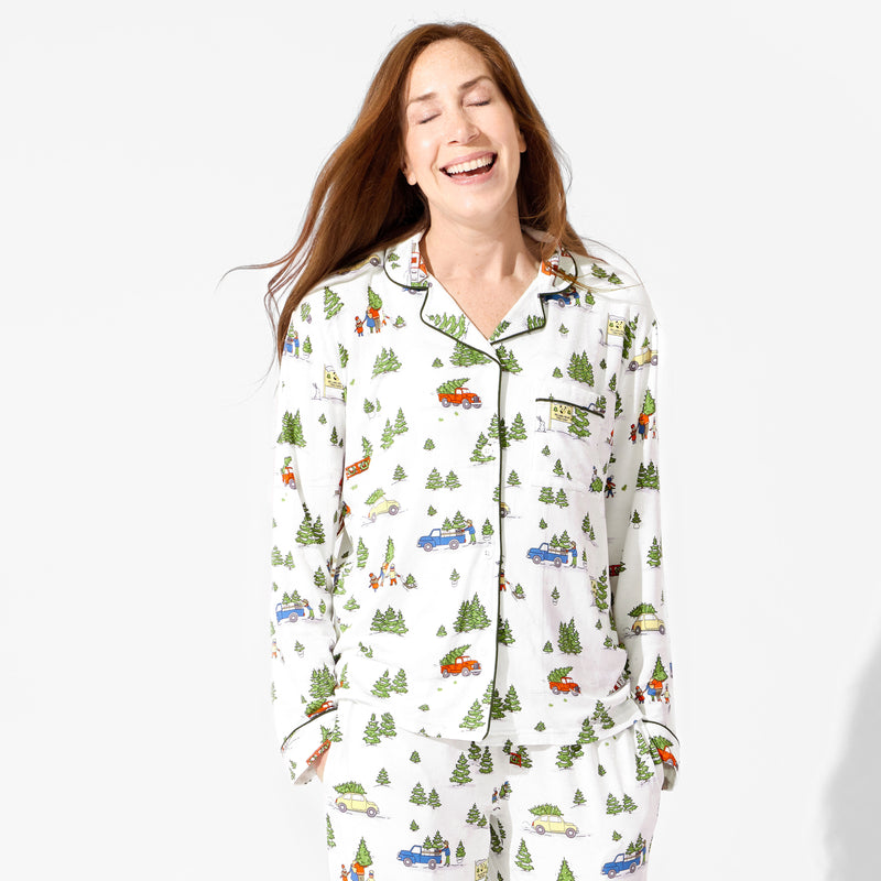 Christmas Tree Farm Bamboo Women's Pajama Set