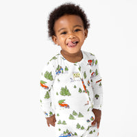 Christmas Tree Farm Bamboo Convertible Footie