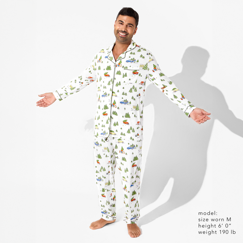Christmas Tree Farm Bamboo Men's Pajama Set