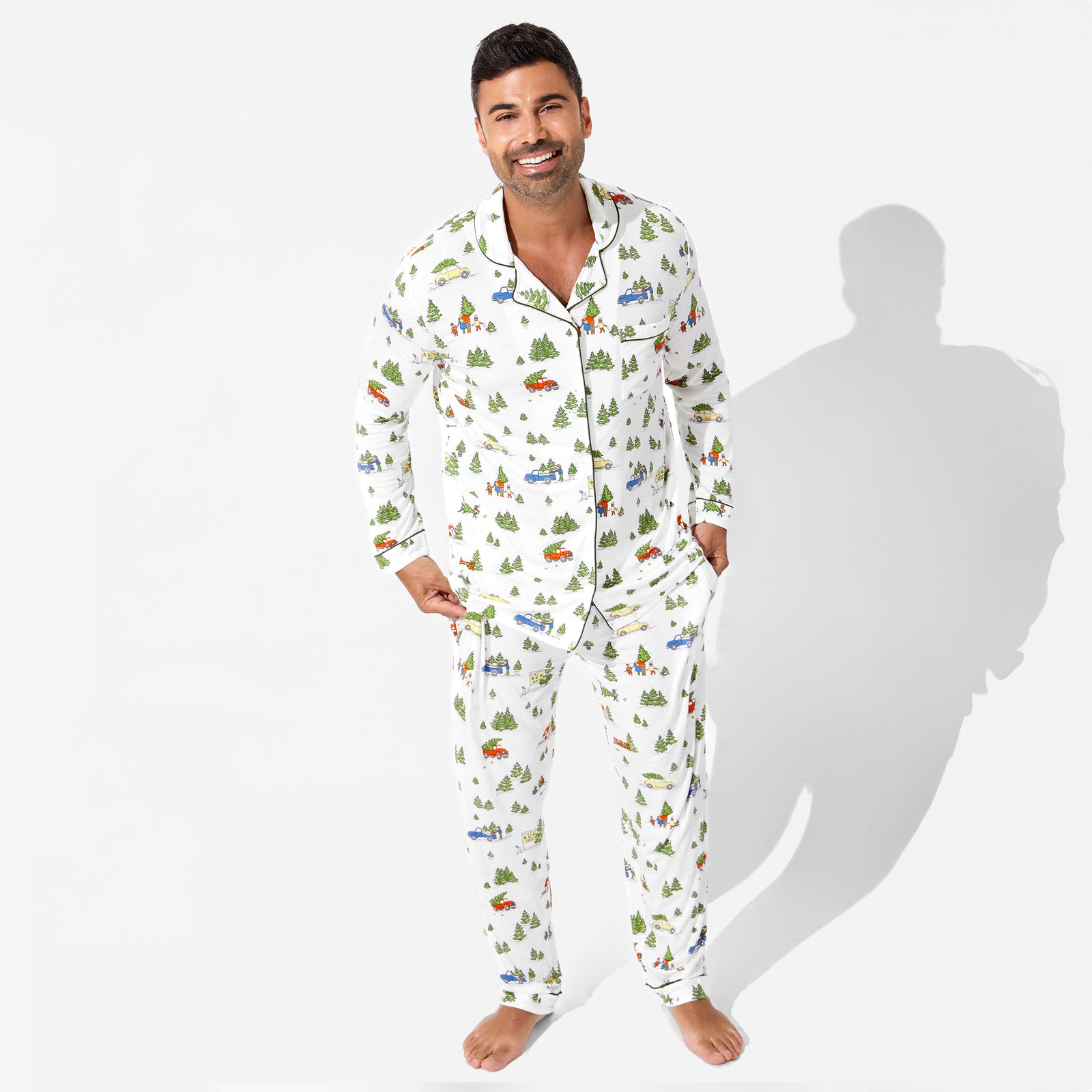 Christmas Tree Farm Bamboo Men's Pajama Set