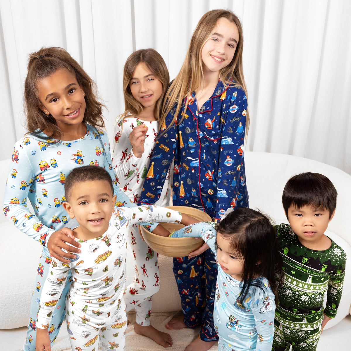 Merry Minions Holiday Bamboo Kids Pajamas