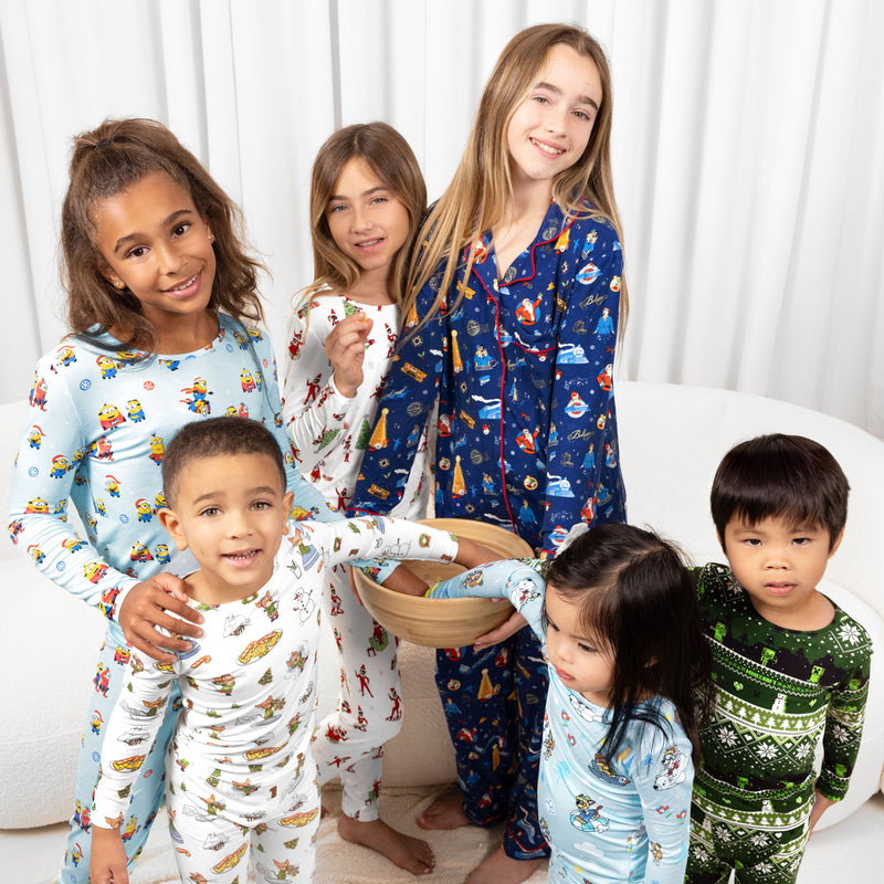 Merry Minions Holiday Bamboo Kids Pajamas