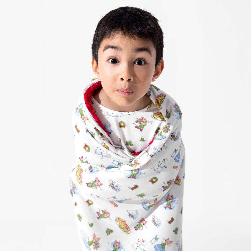 If You Give A Mouse A Cookie Christmas Bamboo Sherpa Blanket