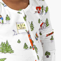 Christmas Tree Farm Bamboo Convertible Footie