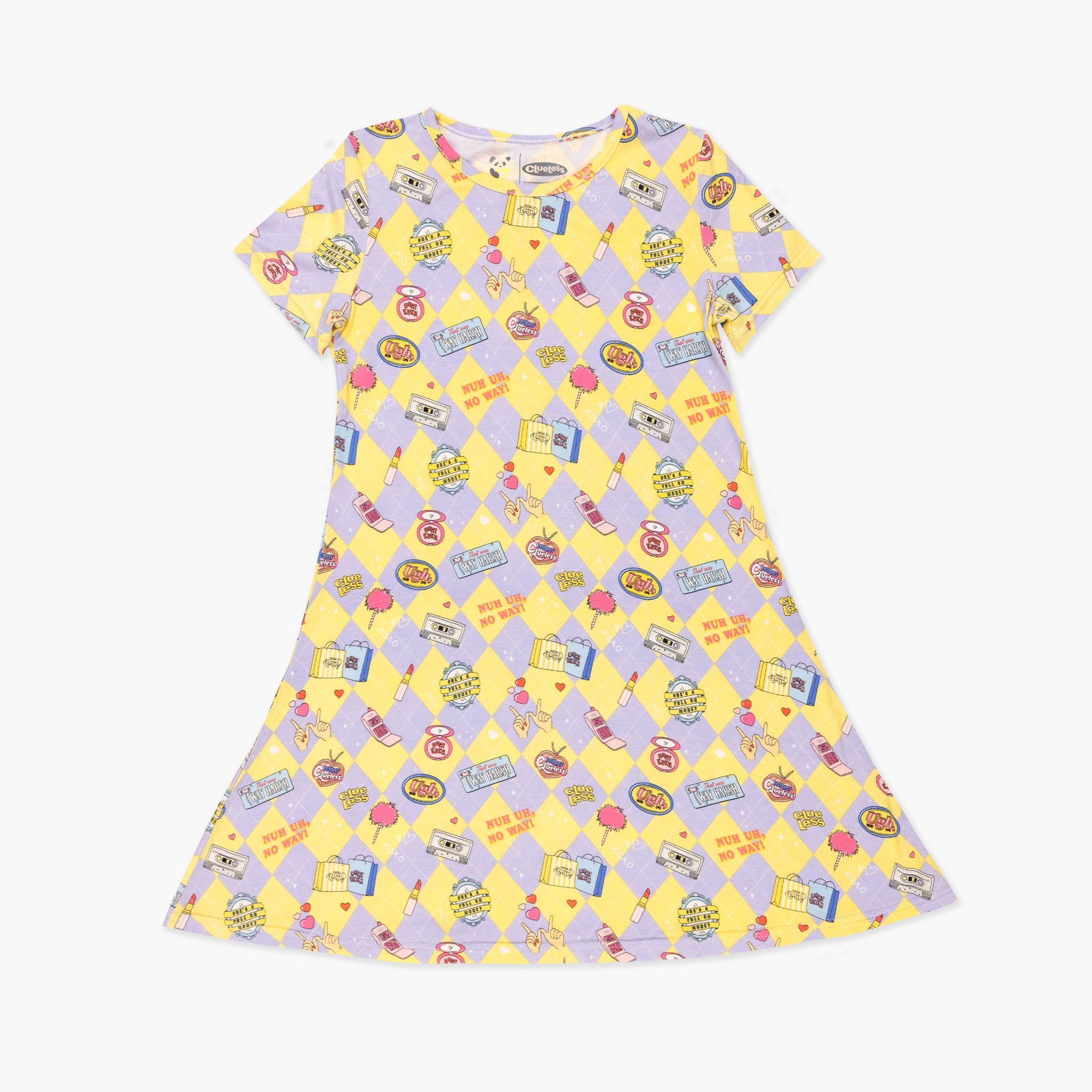 Clueless As If! Bamboo Girls' Short Sleeve Dress