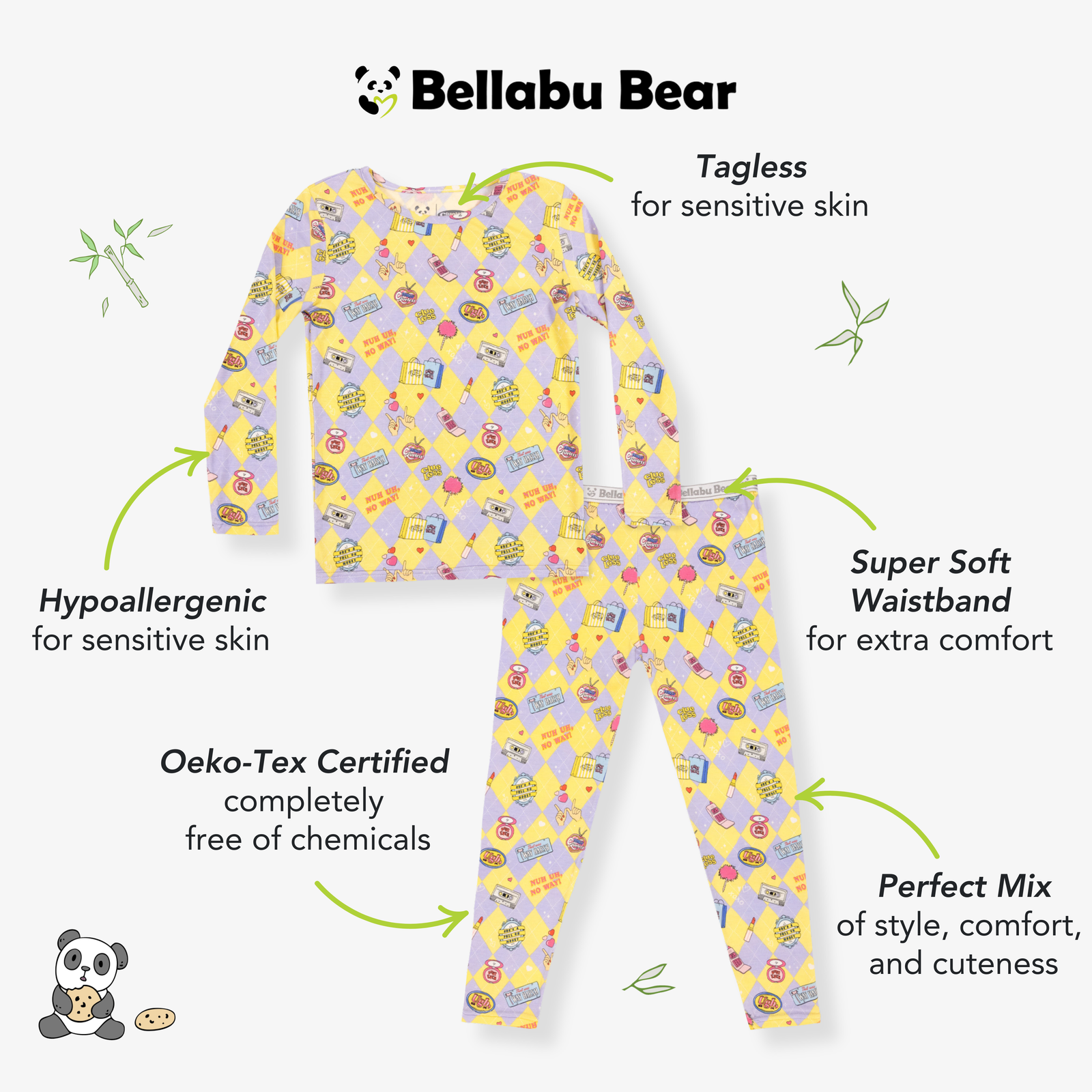 Clueless As If! Bamboo Kids Pajamas