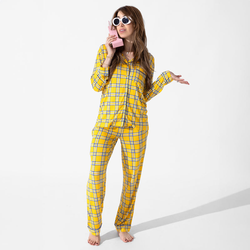 Clueless Total Betty Plaid Bamboo Women's Pajama Set