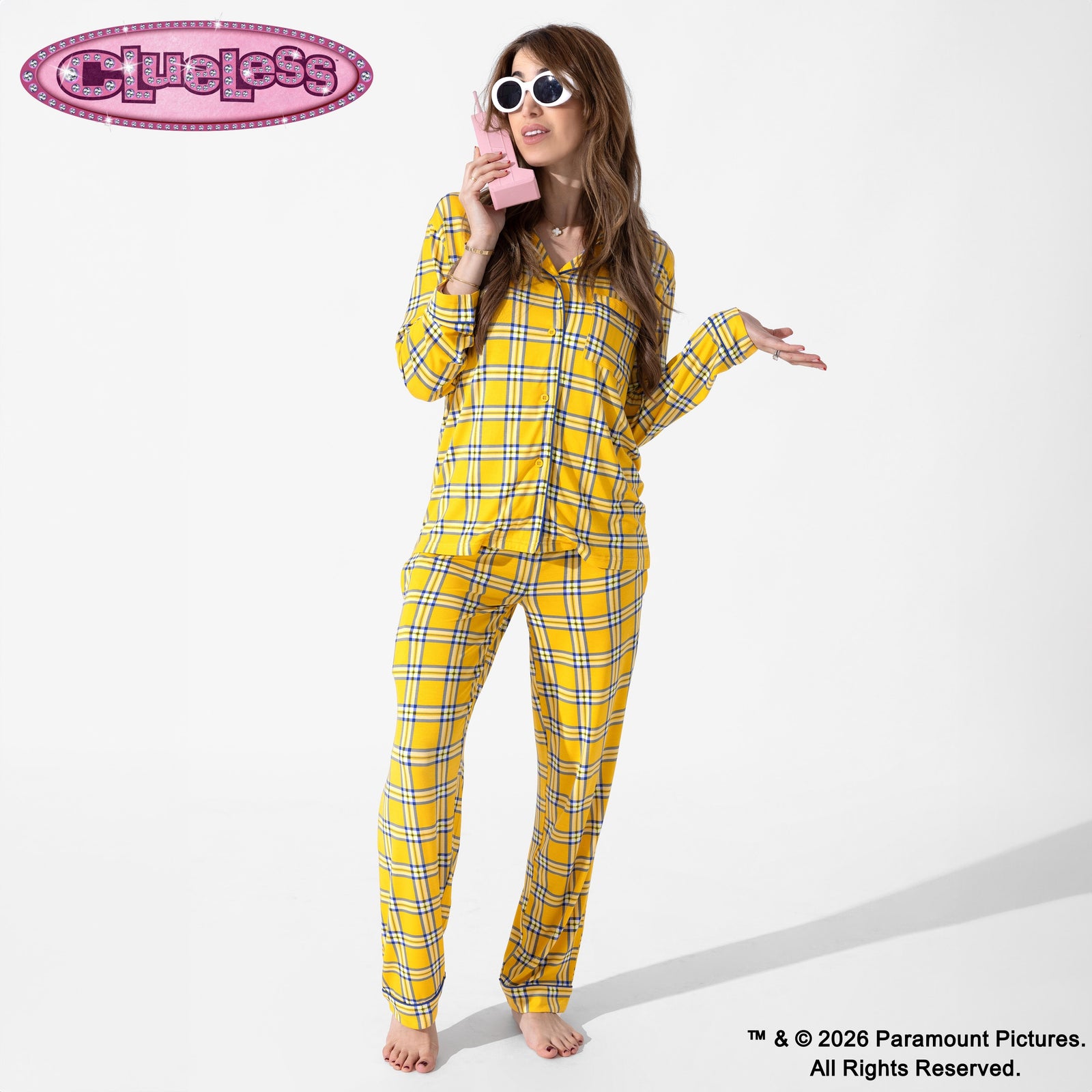 Clueless Total Betty Plaid Bamboo Women's Pajama Set