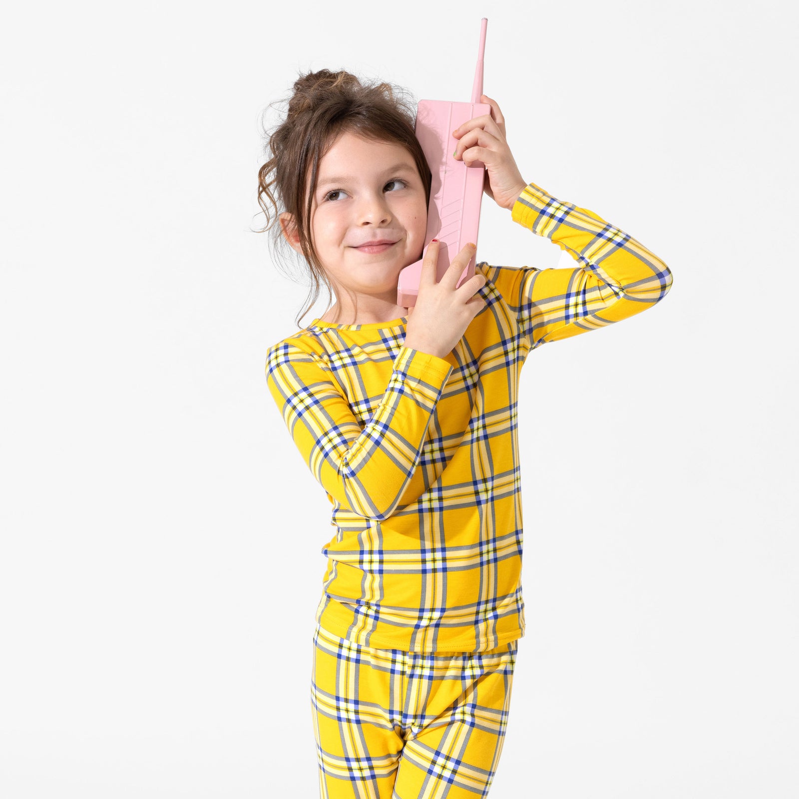 Clueless Total Betty Plaid Bamboo Kids Pajamas