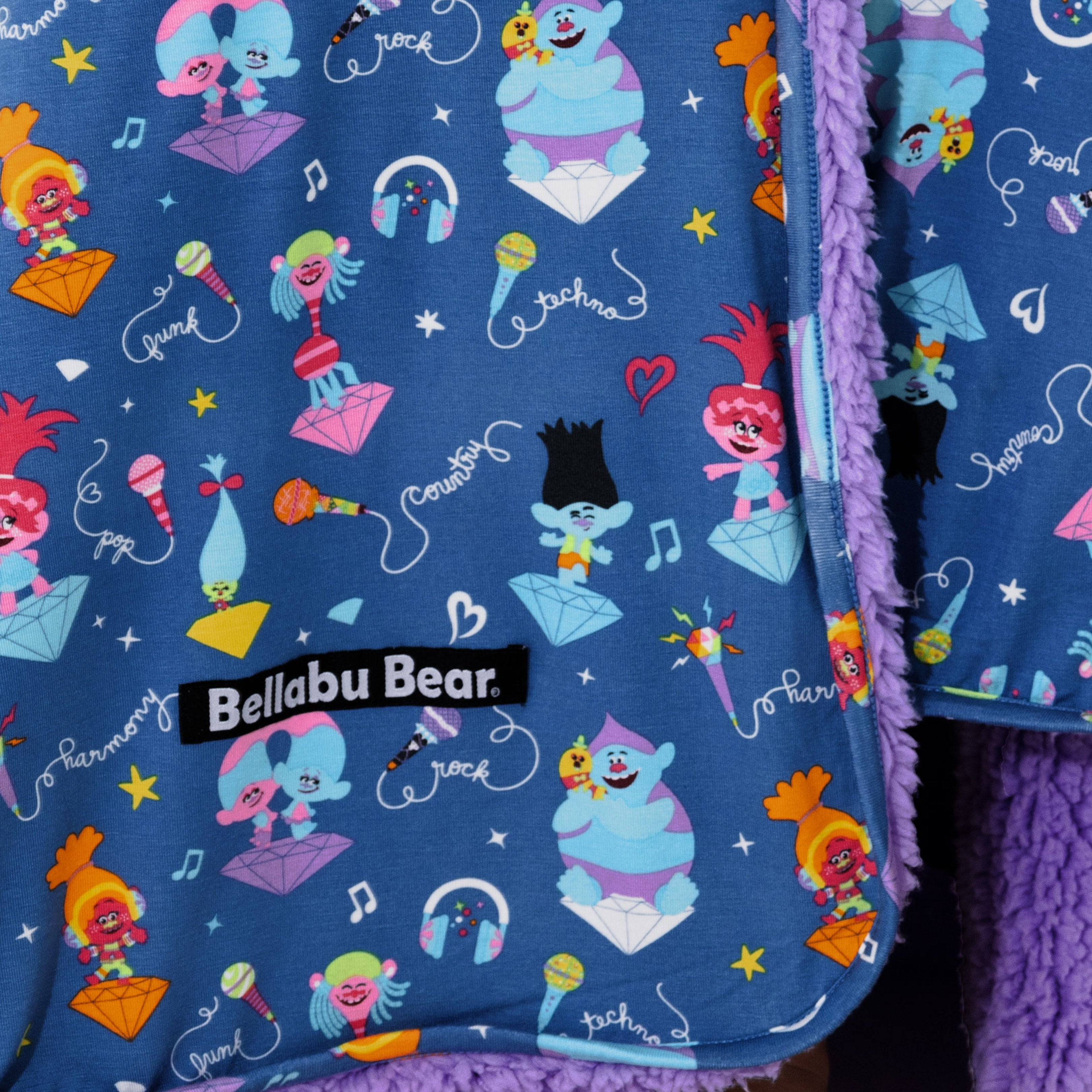 Trolls Music Bamboo Sherpa Blanket – Cozy, Soft & Eco-Friendly