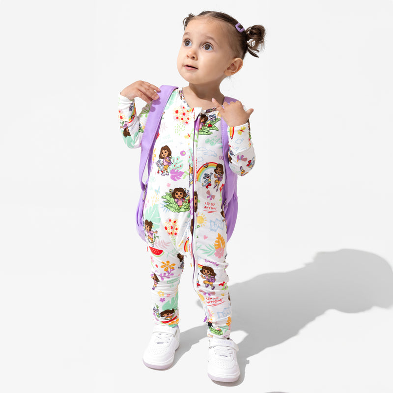 Dora: Tropical Dreams Bamboo Convertible Footie