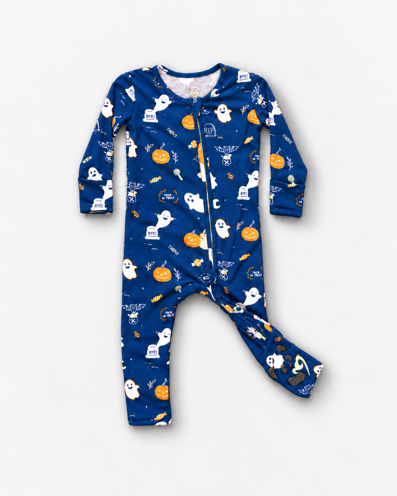 Ghosts Bamboo Convertible Footie