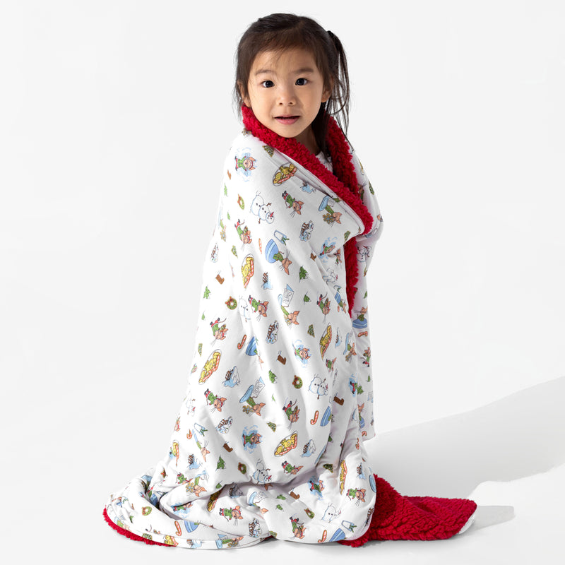 If You Give A Mouse A Cookie Christmas Bamboo Sherpa Blanket