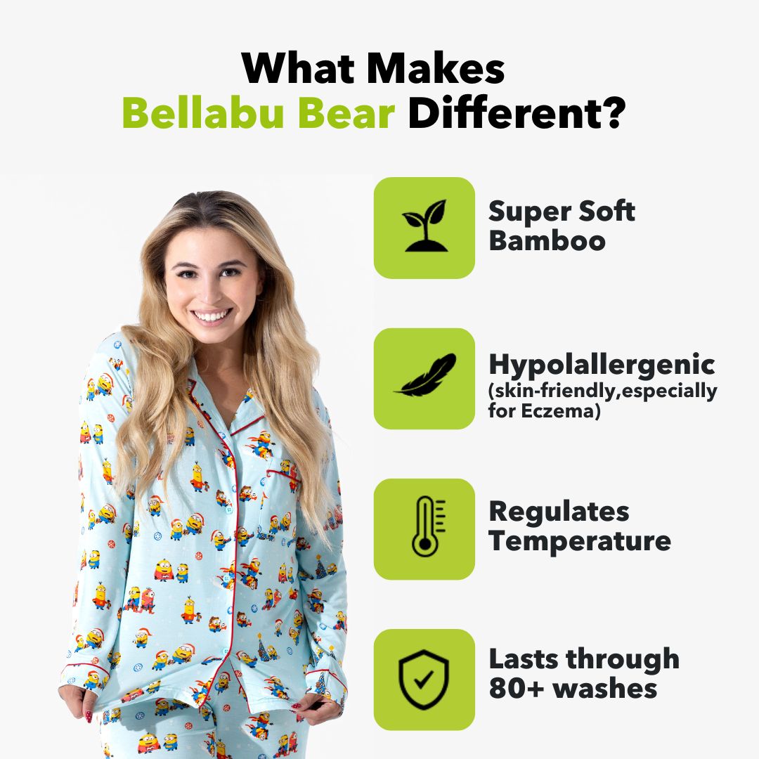 Merry Minions Holiday Bamboo Kids Pajamas