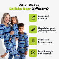 Hanukkah Fair Isle Bamboo Girls' Long Sleeve Dress