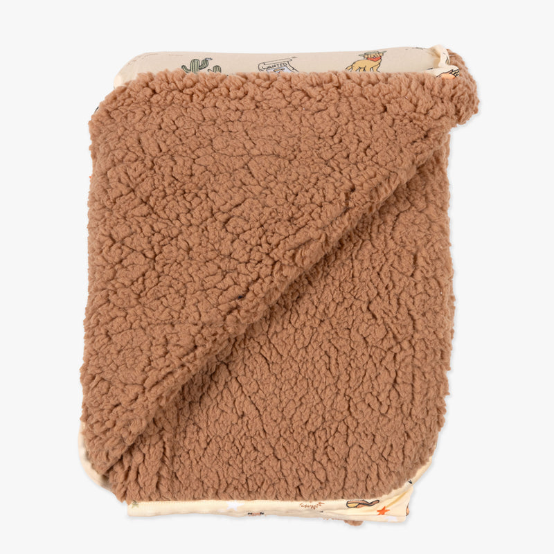 Cowboy Bamboo Sherpa Blanket