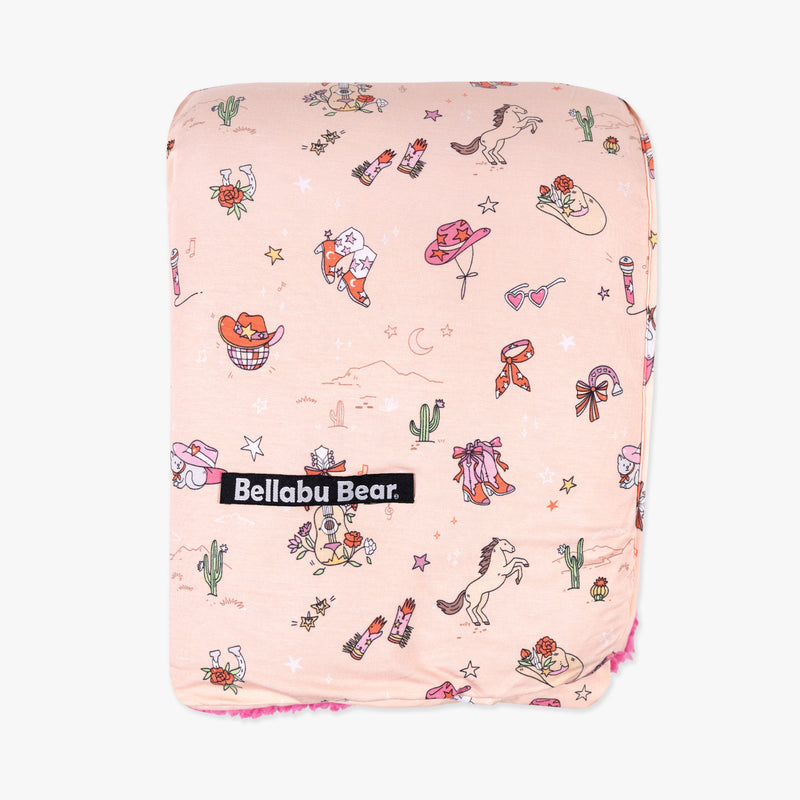 Cowgirl Bamboo Sherpa Blanket