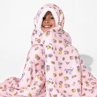 Easter Bunny Pink Bamboo Blanket
