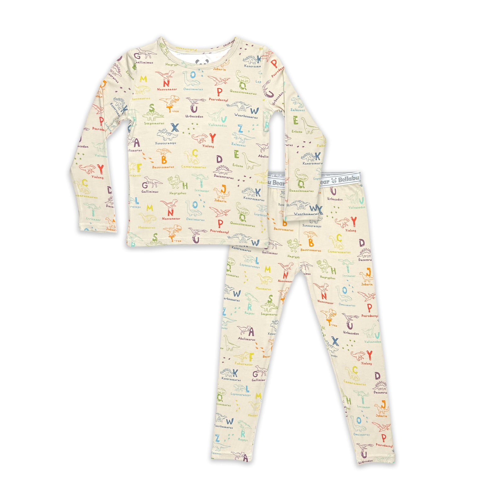 Dino ABC Bamboo Kids Pajamas