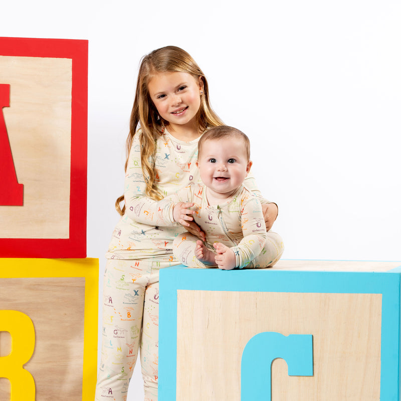 Dino ABC Bamboo Kids Pajamas