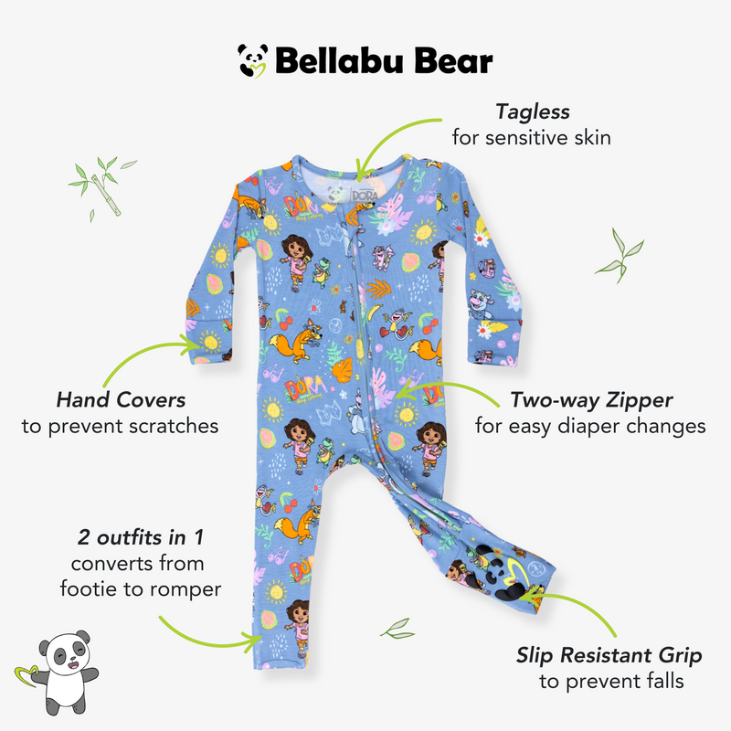 Dora: Fiesta Fun Bamboo Convertible Footie