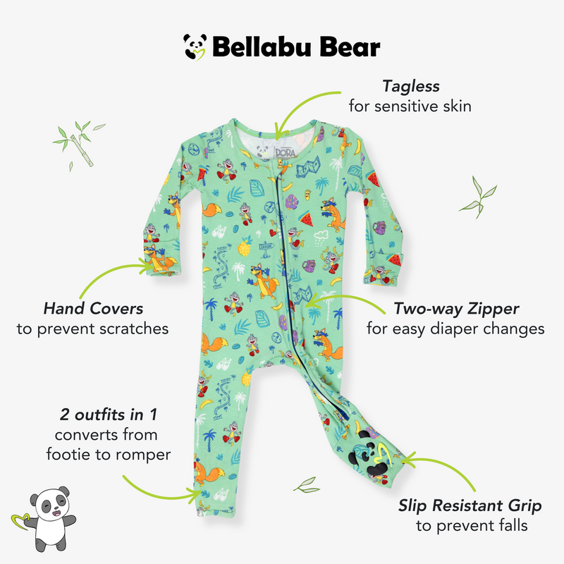 Dora: Boots' Jungle Adventure Bamboo Convertible Footie