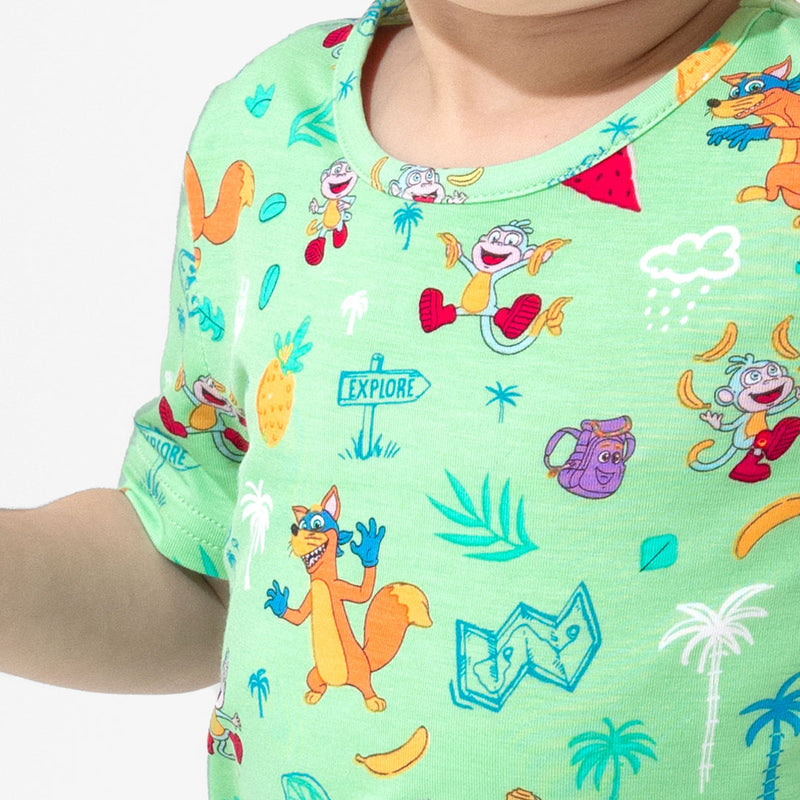 Dora: Boots' Jungle Adventure Bamboo Kids Pajama Short Set