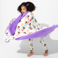 Dora: Tropical Dreams Bamboo Sherpa Blanket