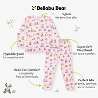 Easter Bunny Pink Bamboo Kids Pajamas