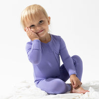 Poppin Purple Bamboo Convertible Footie