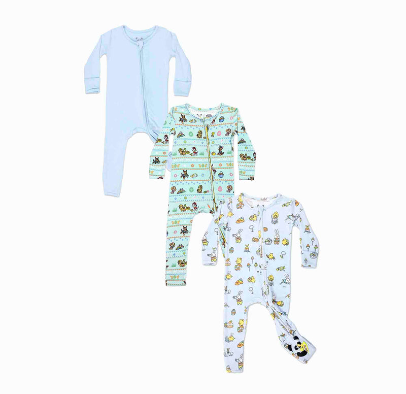 Hoppy Easter Bundle - Bamboo Convertible Footies
