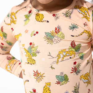 Pounce In Paradise Cheetah Bamboo Kids Pajamas
