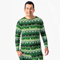 Minecraft Creeper Holiday Bamboo Men's Pajama Set